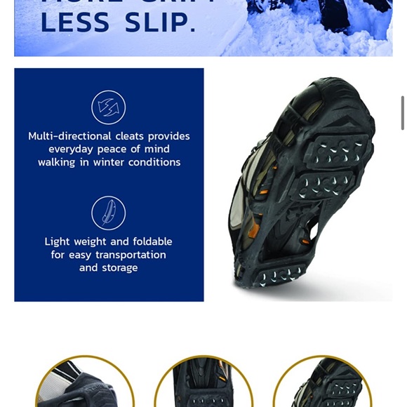 STABILicers Walk Traction Cleat for Walking on Snow and Ice (1 Pair) - Picture 5 of 8